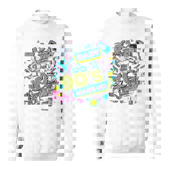 Retro 1980S 80'S Baby 1990S 90'S Made Me Vaporwave Nostalgia Sweatshirt - Thegiftio UK