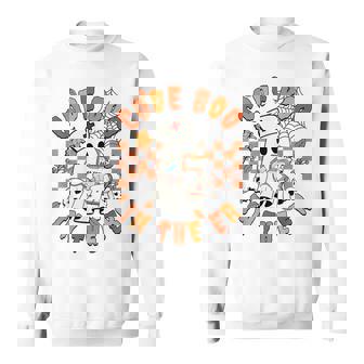 Retro Code Boo In The Er Icu Nurses Ghost Halloween Costume Sweatshirt - Thegiftio UK