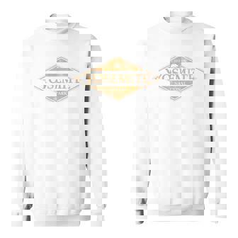Retro Yosemite California Established 1890 National Park Sweatshirt - Thegiftio UK
