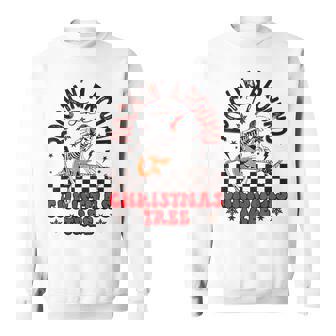 Rockin Around The Christmas Tree Bronco Cowboy Rodeo Sweatshirt - Monsterry