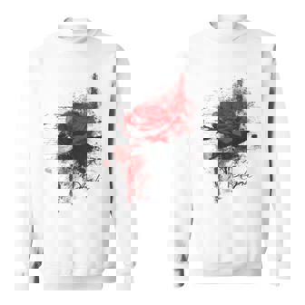 Rosa Pintura Texto Arte Flor Abstracto Gráfico Rosa Camisa de entrenamiento - Regaloses