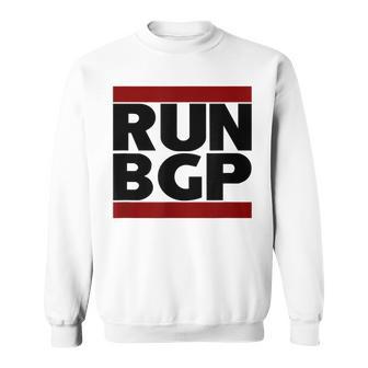 Run Bgp Network Engineer Geeky Nerd Gray Sweatshirt - Geschenkecke