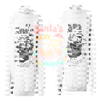 Santa's LAZY Helper Holiday Sloth Sweatshirt - Monsterry