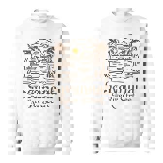 Savannah River Street Georgia Souvenir Sweatshirt - Thegiftio UK