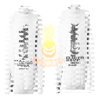 Scary Halloween Pineapple Pumpkin Fun Costume Sweatshirt - Thegiftio UK