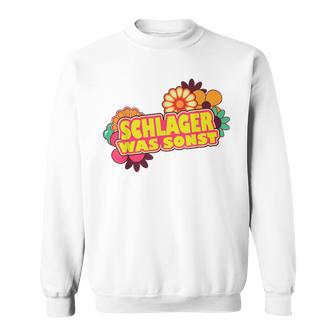 Schlager Was Sonst Schlager Outfit Party Gray S Sweatshirt - Geschenkecke