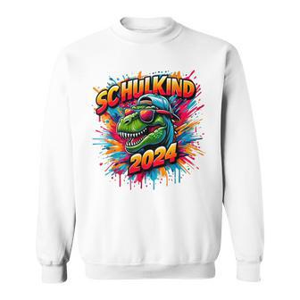 Schulkind 2024 T Rex Dino School Sweatshirt - Geschenkecke