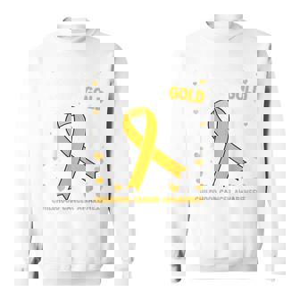 In September We Wear Gold Childhood Cancer Awareness Kid Sweatshirt | Mazezy