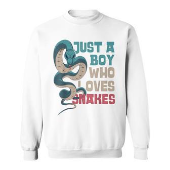 Snake Serpent Nur Ein Junge Die Schnnen Loves S Sweatshirt - Geschenkecke