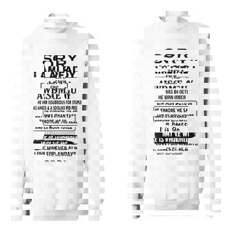 Sorry I Am Already Taken By A Freaking Awesome Guy October Sweatshirt - Thegiftio UK