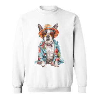 Summer Dog Boston Terrier Sweatshirt - Geschenkecke