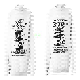 I Survived 20 Years Of Working Here Nothing Scares Me Sweatshirt | Mazezy