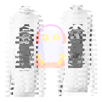 Tired Gamer Owl Gaming Games Videogames Bird Tank Top Sweatshirt - Monsterry