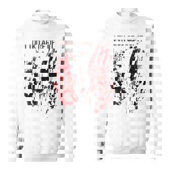 I Took Care Of It Bloody Blood Stained Horror Graphic Sweatshirt - Thegiftio UK