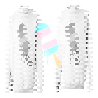 Transgender Pride Ice Cream Lgbt Trans Flag Trans Pride Sweatshirt - Thegiftio UK