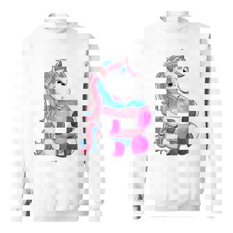 Transgender Pride Unicorn Lgbt Trans Flag Sweatshirt - Thegiftio UK