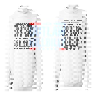 Trump Vance 2024 Outlaw Hillbilly Us Flag Vintage Sweatshirt | Mazezy