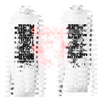 Trust Me I'm Not A Mass Murderer Bloody Scary Halloween Sweatshirt - Monsterry