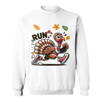 Turkey Running Fun Turkey Run Sweatshirt - Thegiftio UK