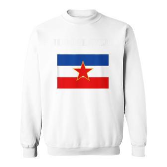 Vintage Eks Yugoslavia Yugoslavia Flag Ex Sweatshirt - Geschenkecke