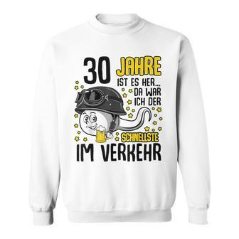 Vor 30 Jahren Der Fastest In Traffic 30Th Birthday Man Sweatshirt - Geschenkecke