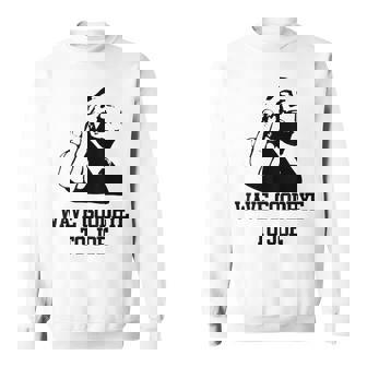 Wave Goodbye To Joe American Flag Sweatshirt - Seseable