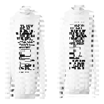 This Is My Work From Home Virtual Online Sweatshirt - Monsterry