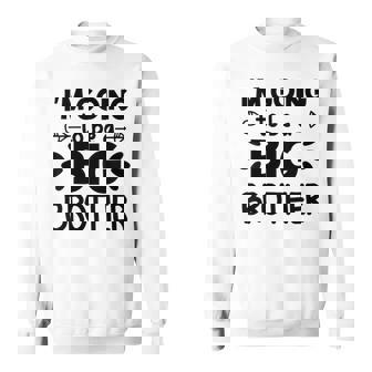 Youth I Am Going To Be A Big Brother Bro Announcement Tractors Sweatshirt - Thegiftio UK