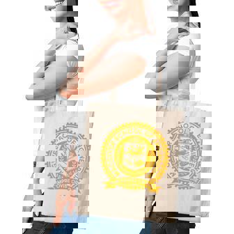 Cool Macgyver School Of Engineering Improvise Or Die Est 1985 Emblem Tote Bag - Monsterry