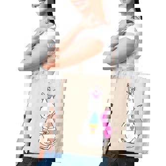 Cute Summer Unicorn Magic Ice Cream Mint & Pink S500036 Tote Bag - Monsterry