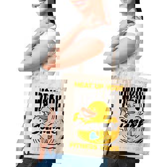 Endure Discomfort Achieve Strength Summer Workout Tote Bag - Monsterry