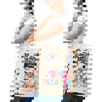 Field Trip Anyone Field Day Student Teacher Messy Bun Girl Tote Bag - Monsterry