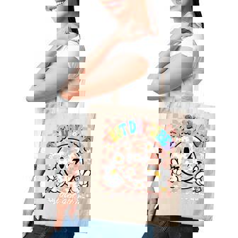 Groovy Smile Test Day Vibes This You Got Testing Day Teacher Tote Bag - Monsterry