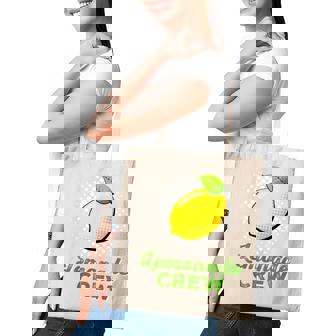 Lemonade Stand Crew And Boss Lemon Juice Summer Yellow Tote Bag - Monsterry