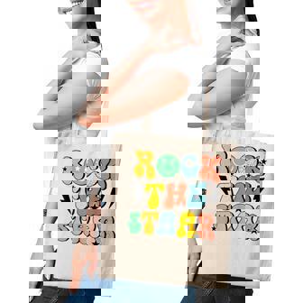 Teacher Test Day Rock The Staar Test Squad Tote Bag - Monsterry