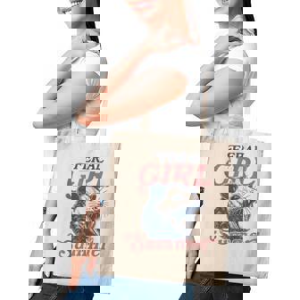 Vintage Feral Girl Summer Opossum Tote Bag - Monsterry