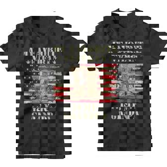 Army Veterans Day My Favorite Veteran Is My Grandpa Kids Youth T-shirt - Monsterry