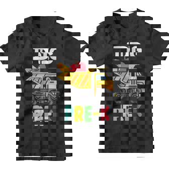 I Dig Pre-K Teacher Student Truck School Youth T-shirt - Monsterry