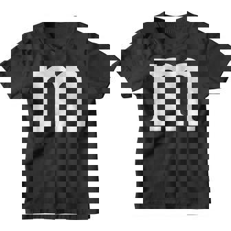 Letter M Groups Navy Halloween 2023 Team Costume Kids Youth T-shirt - Monsterry