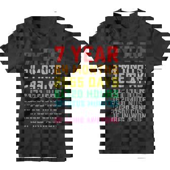 Kids Vintage 7Th Birthday 7 Years Old Youth T-shirt - Monsterry