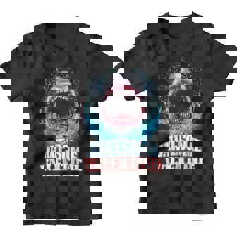 Kids Shark Valentine's Day Youth Toddler Jawesome Youth T-shirt - Monsterry