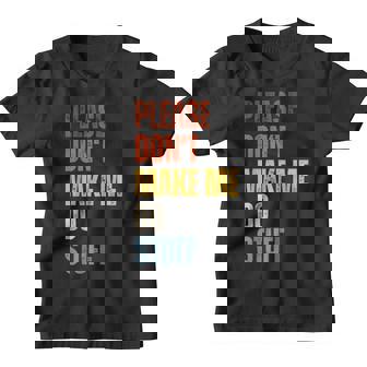 Please Don't Make Me Do Stuff Lazy Nager Kid Youth T-shirt - Monsterry