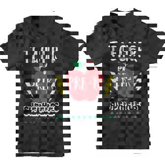 Teacher Of Pre K Superheroes Teacher Team T Youth T-shirt - Monsterry