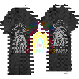 Teacher Of Tiny Superheroes Pre-K Kindergarten Rainbow Youth T-shirt - Monsterry