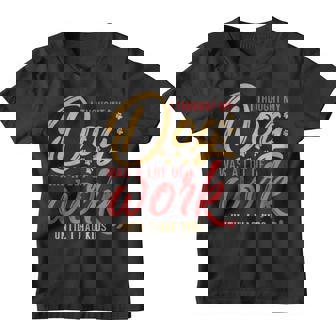 I Thought My Dog Was A Lot Of Work Until I Had Kids Youth T-shirt - Monsterry