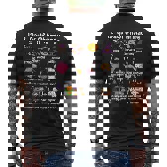 12 Days Of Pharmacy Halloween Pharmacists Tech Spooky Season Men's T-shirt Back Print - Thegiftio UK