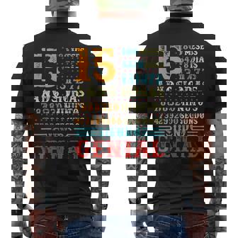 15 Años Siendo Genial Regalo De Cumpleaños 15 Años Original Camiseta Hombre Estampado Espalda - Regaloses