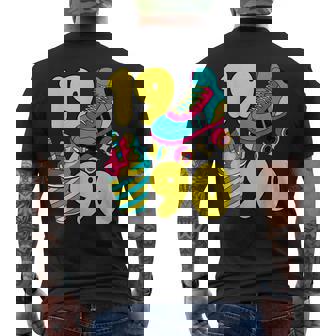 1990 Roller Skates & Sweet Treats Summer 90S Vibes Nostalgia Men's T-shirt Back Print - Monsterry