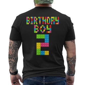 2 Geburtstag 2 Jahre Alter Junge Bausteine Bricks Boys T-Shirt mit Rückendruck - Geschenkecke