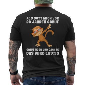 20 Jahre Als Gott Michor 20 Jahen Krab 20Th Birthday T-Shirt mit Rückendruck - Geschenkecke